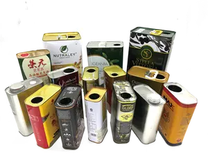 Contenitori in Latta Quadrati Vuoti di Grado Alimentare da 10L, 15L, 18L per Olio d'Oliva, Secchi Metallici per Olio Vegetale con Coperchi in Plastica - Product Image 4