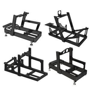 Simulateur profil aluminium volant personnalisé Cockpit simulateur de <span class=keywords><strong>jeu</strong></span> de conduite superbe Cockpit avec vraie chaise course - Product Image 5