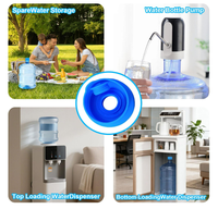 Lot de 3 bouchons de rechange en silicone réutilisables anti-déversement pour bidons d'eau de 5 gallons, compatibles avec les bouteilles d'eau de 55 mm (standard/à vis/couronne)