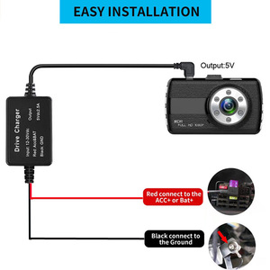 Automotive step-down cable ACC car dashcam 12V/24V to 5V parking monitoring power cable Factory direct sale L158 - Product Image 3