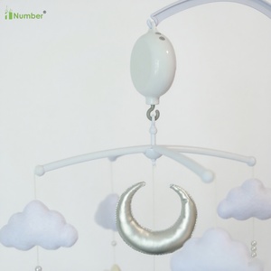 Jouets islamiques en feutre unique unisexe cloche de <span class=keywords><strong>lit</strong></span> Makkah Quran <span class=keywords><strong>mobile</strong></span> <span class=keywords><strong>pour</strong></span> bébé <span class=keywords><strong>pour</strong></span> berceau avec étoile de lune argentée - Product Image 2
