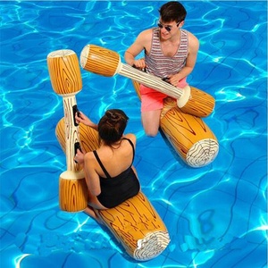 Venta caliente inflable Log Joust Set para piscina de agua flotador juego Ralf colchón de agua con 4 piezas - Product Image 4