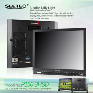 Moniteur de diffusion HD SEETEC P150-3HSD 15 "| 3G-SDI/HDMI/YPbPr | Logo personnalisé <span class=keywords><strong>direct</strong></span> d'usine OEM <span class=keywords><strong>en</strong></span> aluminium - Product Image 4