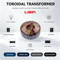 Transformateur d'alimentation LED 5 kVA, bobine toroïdale Flyback, noyau en cuivre, 220 V CA vers 24 V CC, monophasé 50/60 Hz pour éclairage commercial