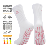 Chaussettes de yoga antidérapantes pour femmes, chaussettes de sport et de fitness, chaussettes de pilates, chaussettes de yoga à logo personnalisé