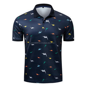 Polo de secado rápido para hombre, camisa con estampado de sublimación ecológica, logotipo personalizado de último diseño, alta calidad, venta al por mayor - Product Image 3