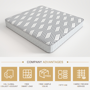 白色涤纶提花针织床垫面料，带几何图案，用于床垫套 - Product Image 6