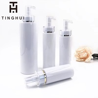 Bouteille en plastique PET de luxe 100ml 250ml 300ml 500ml pour soins de la peau, shampoing, après-shampoing, lotion corporelle vide avec pompe et bouchon à vis