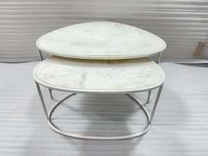 Designer <b>Nesting</b> <b>Coffee</b> <b>Table</b> <b>Set</b> for Modern Living Room Home Furniture Space Saving Accent <b>Tables</b> for Apartment Villa Hotel - Product Image 1