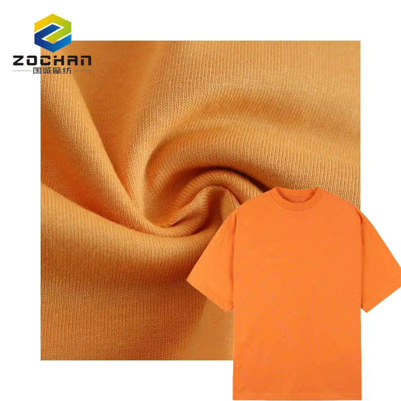 stock 190gsm 100% cotton single jersey Breathable absorbent fabric for dress t shirt