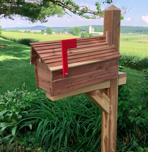 Commercio all'ingrosso della fabbrica di legno di metallo Bill titolari di posta organizzatori cedro Chalet registro di cedro cabina di posta con inserto in metallo - Product Image 5