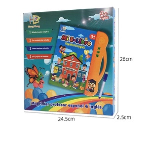 Nuevo Libro Electrónico en español <span class=keywords><strong>e</strong></span> inglés para niños, juguete de aprendizaje de Educación Temprana, libro de Audio, lectura de puntos, lector electrónico pequeño para niños - Product Image 6