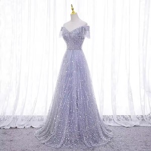 Abito <span class=keywords><strong>da</strong></span> sposa fata temperamento profondo scollo a V abito lungo vita vita festa festa abito <span class=keywords><strong>da</strong></span> sera banchetto - Product Image 3