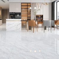 Carrelage en céramique émaillée pleine masse 800x800mm, aspect marbre, antidérapant et résistant à l'usure, pour salon - Vente en gros usine