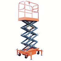 Plateforme élévatrice à ciseaux industrielle et résidentielle Cathaylift CLMS 3,9 m 300 kg, portable, alimentée en courant continu, en acier, multi-personnes, pour opérations de levage