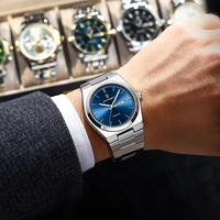 Jam Tangan Pria Poedagar 930 High-End Fashion Quartz dengan Tali Stainless Steel, Kasual, Sport, Tahan Air, Analog, Custom