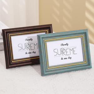 Giá Rẻ Giá trang trí cổ điển nhựa khung ảnh kích thước tùy chỉnh cổ điển khung ảnh 5x7 11x14 8x10 màu xanh <span class=keywords><strong>PS</strong></span> hình ảnh khung - Product Image 3