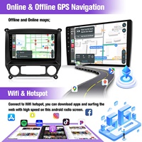 Autoradio Android 2 Din sans fil Wifi d'usine avec GPS, Bluetooth 5.1, Android Auto et Carplay, écran multimédia 10,1 pouces pour GMC Sierra