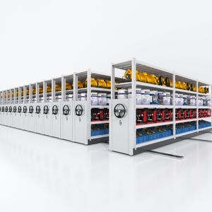 Système de support de stockage mobile en acier mobile Rayonnage mobile électrique pour système de stockage de palettes - Product Image 3