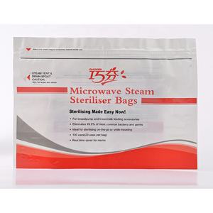Bolsa de pie reutilizable, esterilizador de <span class=keywords><strong>microondas</strong></span>, bolsas de vapor para esterilizador de bebé, <span class=keywords><strong>biberones</strong></span>, extractor de leche aséptico - Product Image 1