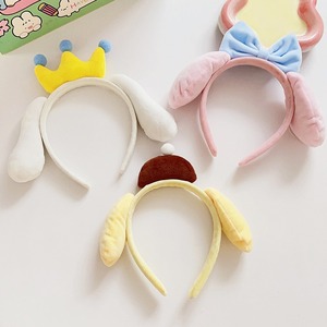 Banda para el pelo con lazo de corona de felpa de dibujos animados, accesorios para el pelo con dulce melodía Coolommy - Product Image 1