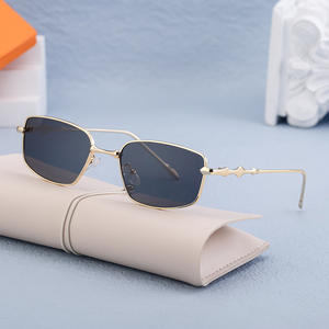 Gafas de Sol Personalizadas para Mujer, Estilo GM, Marco Pequeño de Metal, Lentes de PC con Protección UV400, Gafas de Protección Solar a la Moda de Instagram, BQ-9528 - Product Image 1