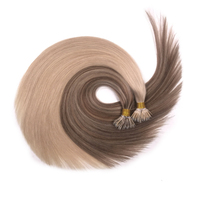 Extensions de cheveux russes en cheveux humains Nano Ring Remy Hair Micro Beads Double Drawn Nano Ring