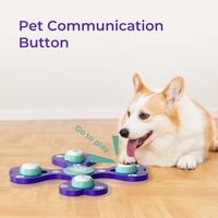 Módulo de Reproducción de Voz Personalizado con Diseño Único para Mascotas, Botón de Comunicación Grabable para Perros y Gatos, Juego de 4