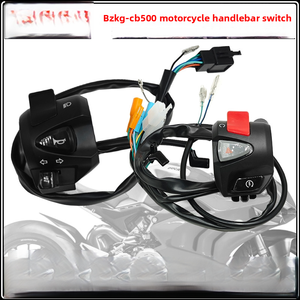 Ensemble de guidon de moto avec interrupteur de klaxon, clignotants et bouton de démarrage/arrêt pour CB500 - Product Image 2