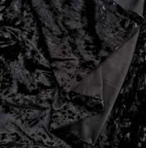 5 * 20ft siyah lüks ezilmiş kadife perdeler özelleştirilmiş perde düğün zemin dekor - Product Image 2