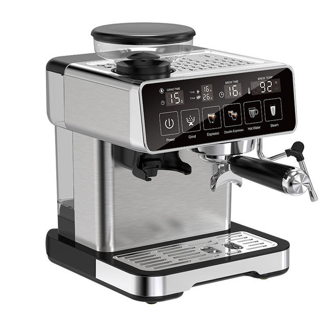 Professional 20Bar Pressure Pump Electric Espresso Americano Semi-Automatic Coffee Machine with Full Metal Housing