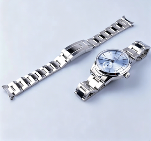 <span class=keywords><strong>Bracelet</strong></span> de montre de luxe en argent poli de 20 mm pour <span class=keywords><strong>Seiko</strong></span> <span class=keywords><strong>PRESAGE</strong></span> Cocktail Time SSA343 avec fermoir Oyster - Product Image 1
