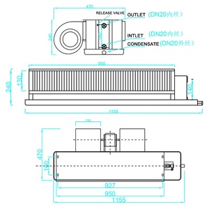Horizontal exposed fan coil units fan coil / chilled ceiling water FCU price - Product Image 4