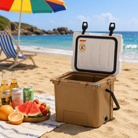 Glacière roulante rotomoulée 17L, robuste et isolée, pour la conservation des aliments frais, idéale pour les activités de plein air, la plage et la navigation de plaisance - Meilleures ventes