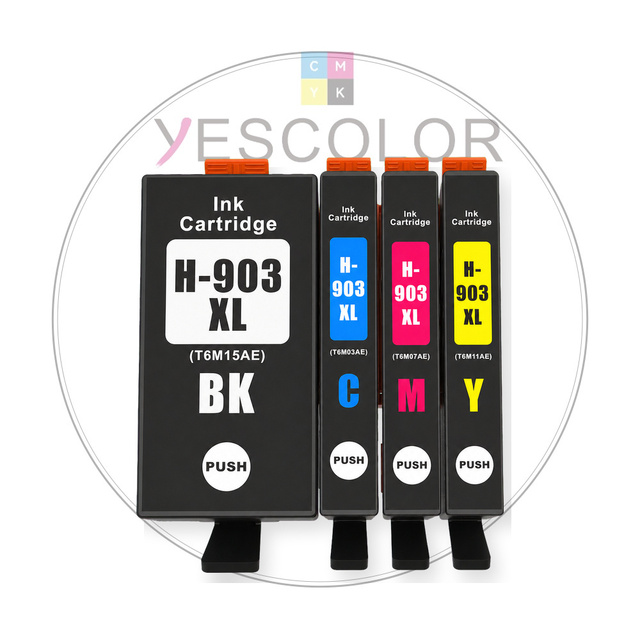 Yescolor Premium Compatible 907XL 903XL 903 907 Ink Cartridge for HP Officejet PRO 6960/6970 All-in-one Printer Printer