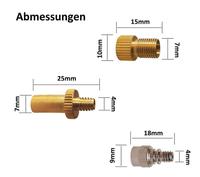 Kit d'adaptateurs de valve de pneu de vélo Pompe à bille Aiguille Essentielle Dispositifs de gonflage et accessoires pour votre vélo