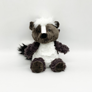 Skunk de pelúcia de alta qualidade, brinquedo de pelúcia de animais de pelúcia, bonecos de pelúcia de animais da selva, presente para crianças, brinquedo de pelúcia de desenho animado