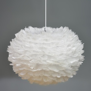 Home Decoration <strong>White</strong> Large Sphere <strong>Feather</strong> <strong>Lampshade</strong> <strong>Feather</strong> Ball Light - Product Image 3