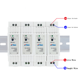 Alimentation à découpage sur <span class=keywords><strong>rail</strong></span> <span class=keywords><strong>DIN</strong></span> DR-15-24 de haute qualité <span class=keywords><strong>220v</strong></span> à 5v <span class=keywords><strong>12v</strong></span> 24v <span class=keywords><strong>transformateur</strong></span> <span class=keywords><strong>DC</strong></span> DR15 alimentation industrielle - Product Image 3