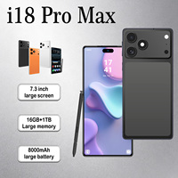 Smartphone 18 Pro Max 5G Snapdragon 8 Gen4 16 Go + 1 To, Caméra Arrière 108 MP, Caméra Avant 72 MP, Batterie 8000 mAh, Android 15