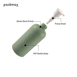 400ml Thickened PET Round Shoulder <b>Pump</b> <b>Bottle</b> for Pet Shampoo Body Lotion - Dog Cat Shower Gel Container Wholesale - Product Image 3