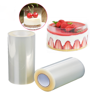 1 Roll Cake Surround Film Transparent Cake Collar Kitchen Acetate Cake Chocolate Candy for Baking Durable 8cm*10m/10cm*10m - Product Image 1
