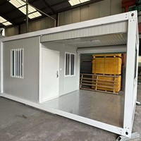 Maison mobile préfabriquée de luxe de 20 pieds, bâtiment en acier à panneaux sandwich de haute qualité pour villa, bureau, atelier et magasin de détail