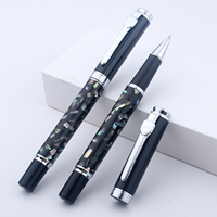 Stylo Rollerball en Nacre Naturelle Incrustée AISIFactory – Vente en Gros, Logo Personnalisé, Cadeau d'Affaires de Luxe pour Entreprise et Bureau