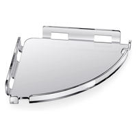 Support de douche d'angle transparent, support de douche acrylique transparent, conteneur de stockage de salle de bain mural