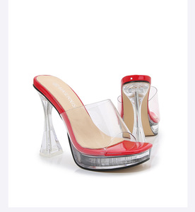 Nuevos Zapatos de Tacón Alto para Mujer, Sandalias con Tacón de Cristal, Sandalias Abiertas con Punta de Pez, Zapatos Casuales para Mujer, Zapatos de Baile en Barra - Product Image 4