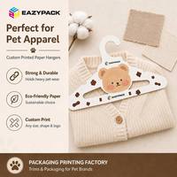 Porte-vêtements en carton écologique pour enfants, vente en gros, logo personnalisé, directement de l'usine, pour magasin de vêtements