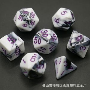 Premium 7pcs Dual Tone Multi-sided <b>Dice</b> <b>Set</b> DND Polyhedral RPG Gaming <b>Dice</b> - Product Image 4