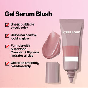 Cosméticos de marca privada, rubor en Gel, colorete cremoso, <span class=keywords><strong>tinte</strong></span> de labios para mejillas, maquillaje, crema de rubor, paleta única para mujeres para personas de piel oscura - Product Image 3