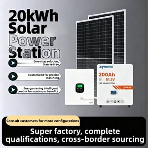 ระบบพลังงานแสงอาทิตย์ Zynovix แบตเตอรี่ LiFePO4 200Ah 51.2V ระบบออฟกริด ชุดจัดเก็บพลังงานภายในบ้านแบบออลอินวัน - Product Image 3